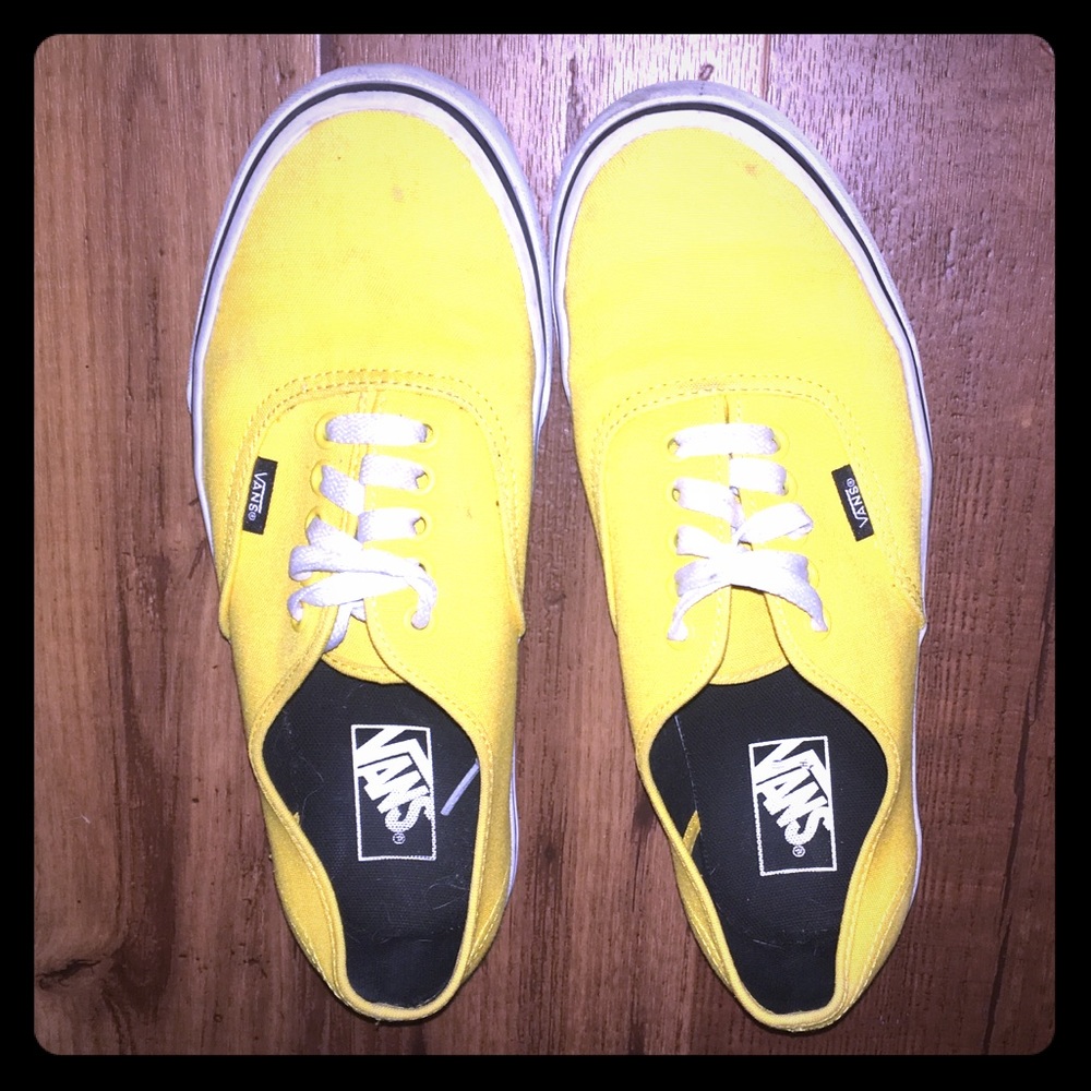 Vans unisex cute yellow color Sz woman 10